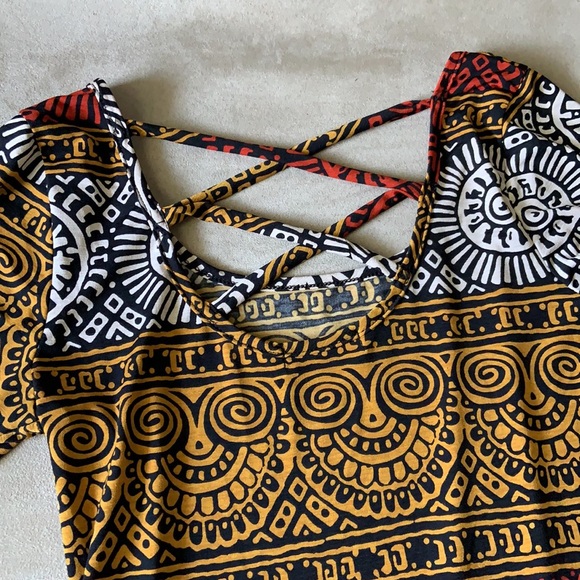 Multicolored Aztec Pattern Dress - Picture 2 of 2